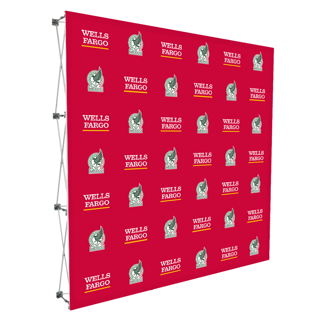 Velcro Pop Up Backdrop with Graphics 8´X 8´