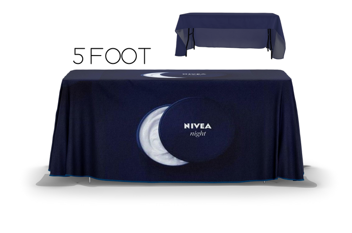 5 ft Throw Tablecover (3 Sided) Open Back 2023® - E-COM