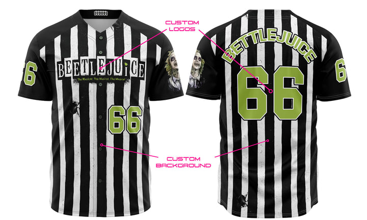 Custom Full Button Baseball Jersey - E-COM