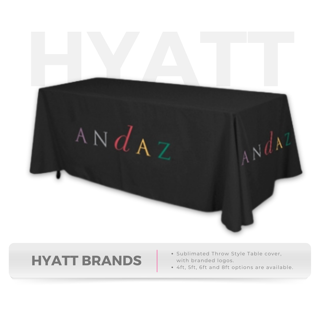 Hyatt Brands - Throw style Table covers - E-COM