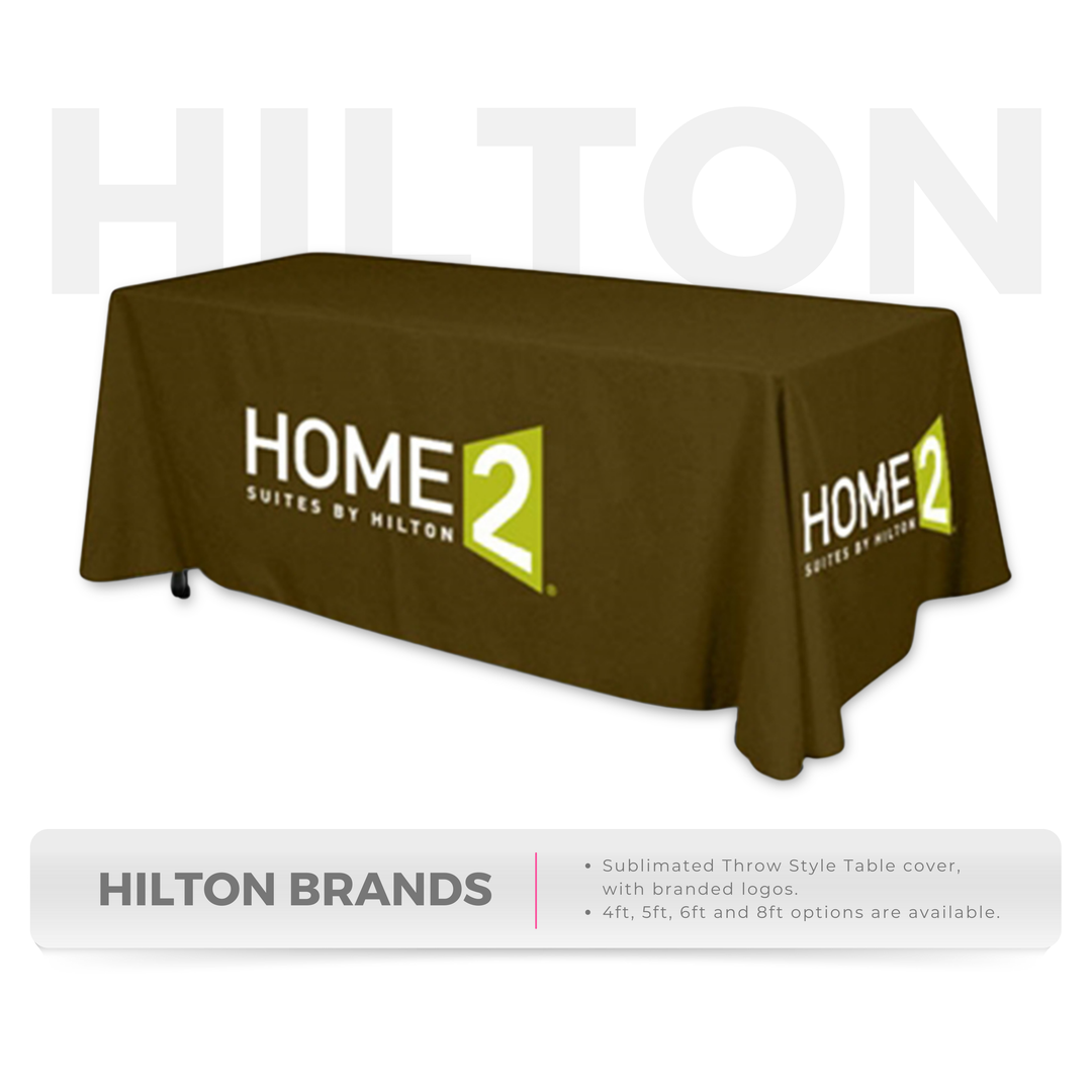 Hilton Brands - Throw style Table covers - E-COM