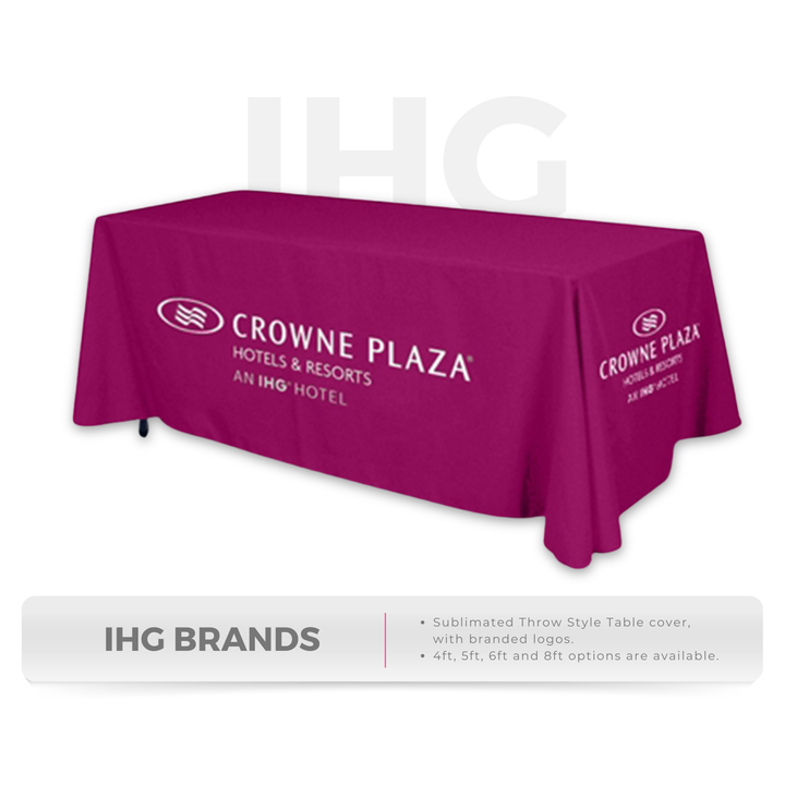 IHG Brands - Throw style Table covers - E-COM