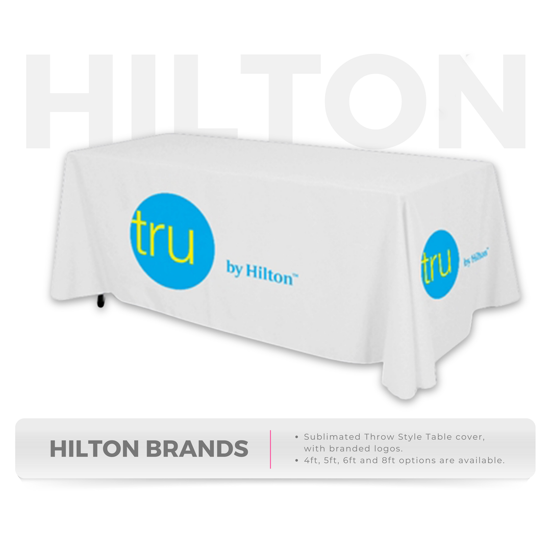 Hilton Brands - Throw style Table covers - E-COM