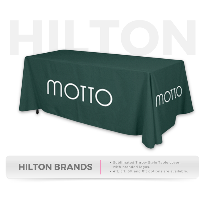 Hilton Brands - Throw style Table covers - E-COM