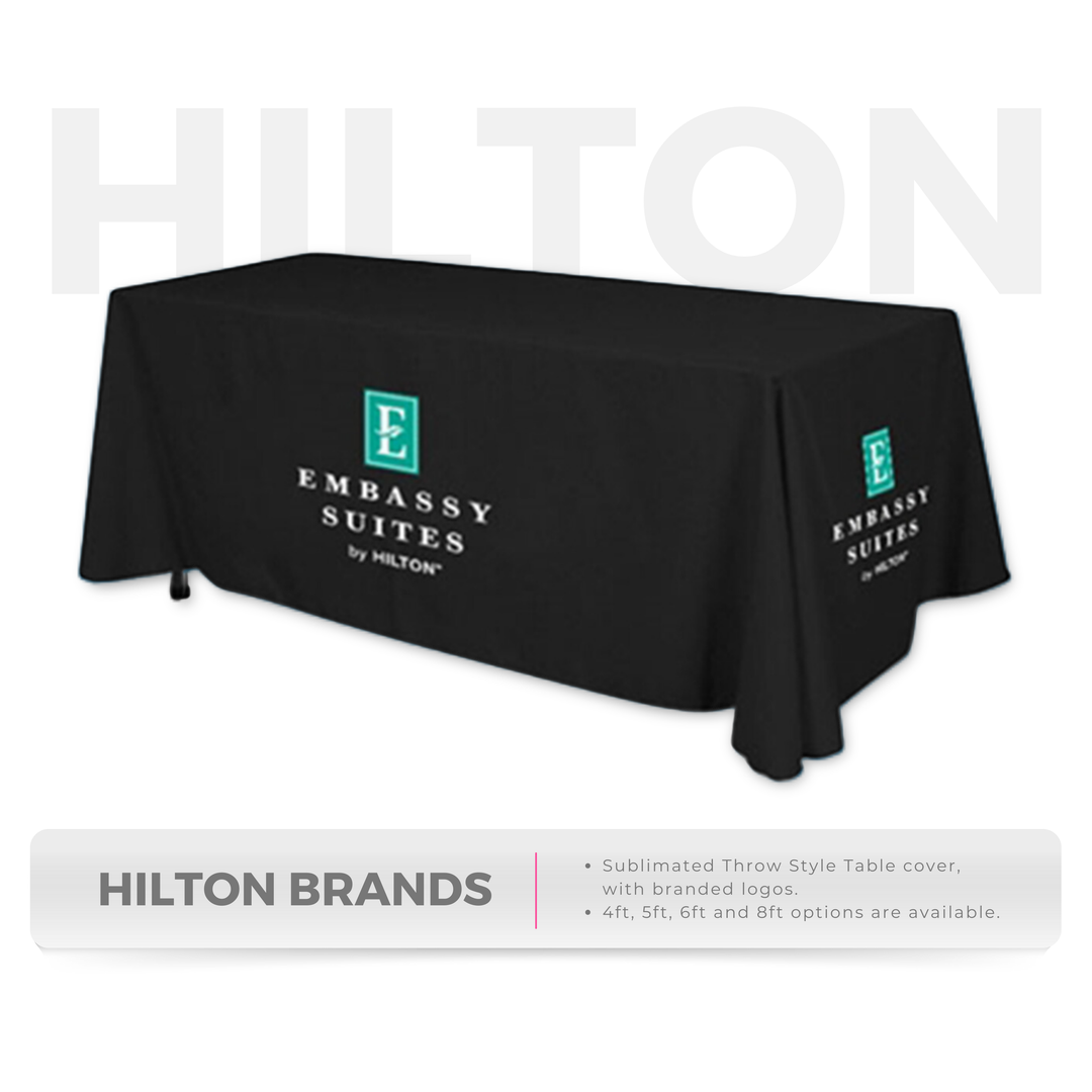 Hilton Brands - Throw style Table covers - E-COM