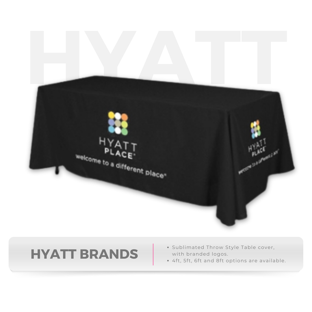 Hyatt Brands - Throw style Table covers - E-COM