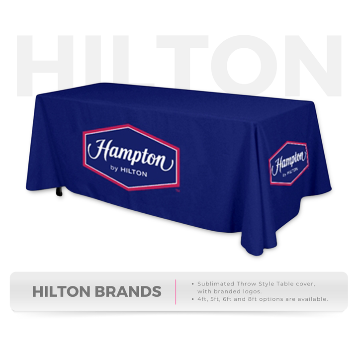 Hilton Brands - Throw style Table covers - E-COM