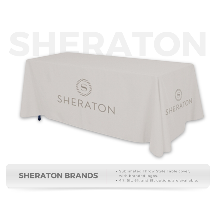 Sheraton Brands - Throw style Table covers - E-COM