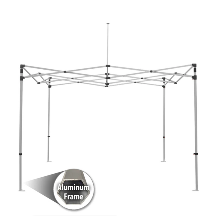 10ft Canopy Tent Package + Backwall + Fitted Tablecover - E-COM
